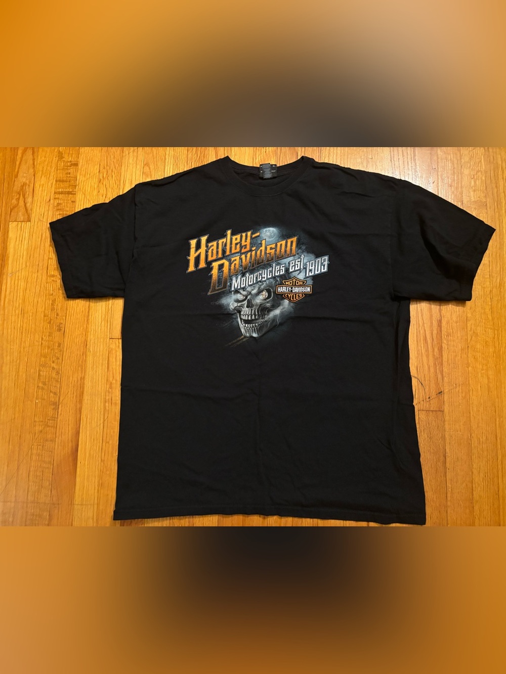 Harley-Davidson Est. 1903 Skull Bartels Los Angeles CA Men's XXL T-Shirt